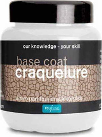 Polyvine Craquelure Basecoat Topcoat Боя Deco Прозрачен Основен слой 100мл