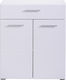 Beny Wooden Buffet with Drawers Λευκό / Λευκή Λάκκα L79xW35xH97.5cm