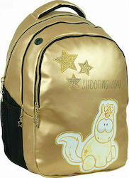 Back Me Up Goldener Schießstern Tasche Rucksack Gold 30Liter