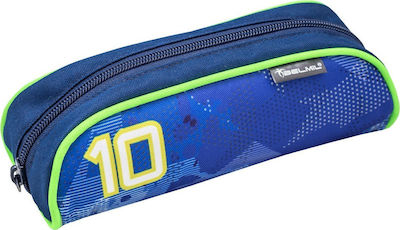 Belmil Soccer Pencil Case with 1 Compartment Blue