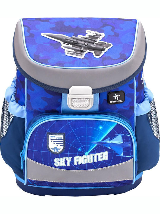 Belmil Sky Fighter Elementary School Backpack Blue