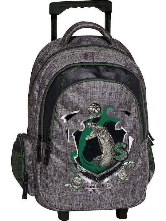 Graffiti Harry Potter Slytherin School Bag Trolley Elementary, Elementary in Gray color