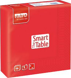 Fato The Smart Table Serviette 2F Rote 33x33cm 50 Stück Stück