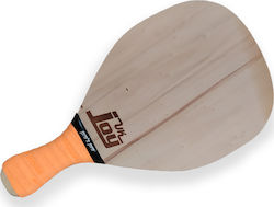 Joy VK Beach Racket Beige 400gr with Straight Handle Orange