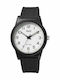 Q&Q Γυναικείο Ρολόι 40mm Μπαταρίας με Μαύρο Καουτσούκ Λουράκι