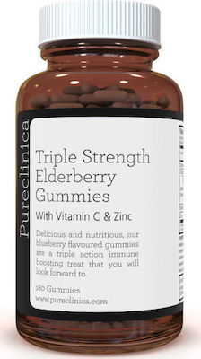Pureclinica Triple Strength Elderberry with Vitamin C & Zinc 180 gummies - Skroutz.gr