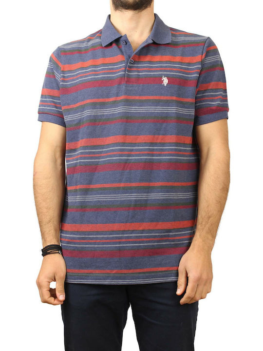 U.S. Polo Assn. Bluza Bărbătească cu Mânecă Scurtă Polo Multicolor