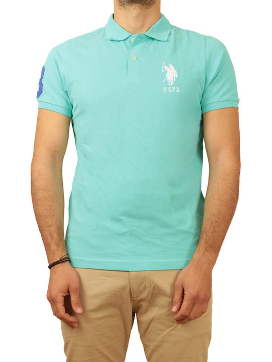 U.S. Polo Assn. Polo Μπλούζα Κοντομάνικη Τιρκουάζ