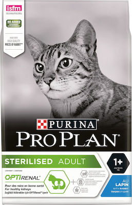 Purina Pro Plan Sterilised Optirenal Adult Hrană Uscată pentru Pisici Adulte Sterilizate cu Iepure 0.4kg