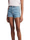 Levi's Ribcage Women's Jean High-waisted Shorts Blue