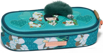 Graffiti Kimmidoll Nonoko Pencil Case with 1 Compartment Light Blue