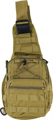 Νο BG075 Military Backpack Backpack 28x23x12cm in Beige Color BG075-08