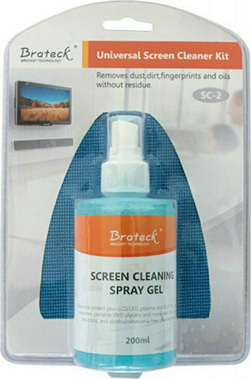 Brateck Spray Συμπιεσμένου Αέρα Σπρέι Καθαρισμού Οθονών 200ml