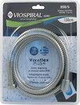 Viospiral Inox Shower Hose with Water-Saving Filter Silver 150cm