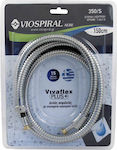 Viospiral Vivaflex Σπιράλ Ντουζ Inox 150cm Ασημί