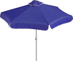 Summer Club Isola Foldable Beach Umbrella Aluminum Blue Navy Diameter 2m with Air Vent Blue