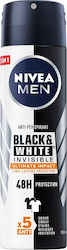 Nivea Men Black & White Invisible Ultimate Impact Anti-perspirant Deodorant 48h In Spray 150ml