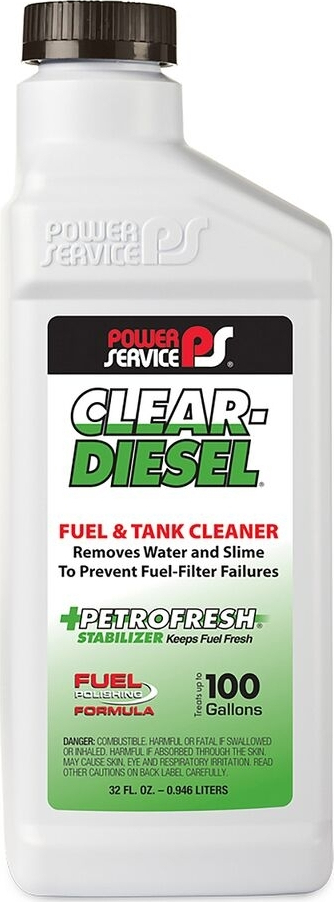 Power Service Clear DIESEL Fuel and Tank Cleaner, 26 oz.