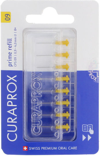 Curaprox Prime Refill Interdental Brush Refills 0.9mm Yellow 8pcs