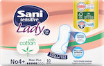 Sani Sensitive Lady Maxi Plus No4+ Women's Incontinence Pad Normal Flow 5 Drops 10pcs