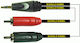 Schulz Kabel 3.5mm Jack Cable Male RCA Male Black 2m