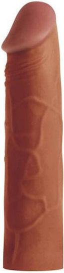 Lovetoy Pleasure X-tender Series X-tra Girth Penis Extension Brown 17.272cm