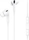 Usams EP-41 In-Ear Freihändig Kopfhörer mit Stecker 3.5mm Weiß