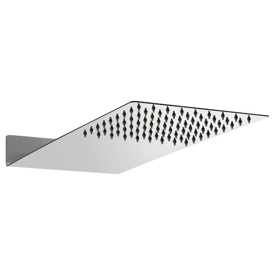 Karag Praxis Ορθογώνια Κεφαλή Ντουζ 45x20cm Inox