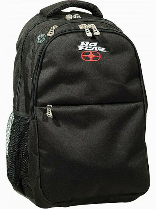 No Fear Classic School Bag Backpack Junior High-High School in Black color 30lt