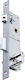 Domus Recessed Lock Front door Recessed Locks with Center 30mm Silver Left