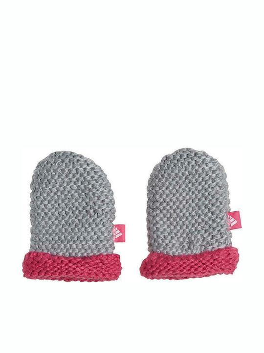 adidas Kids Gloves MIttens Gray Mittens