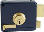 Domus Κουτιαστή Κλειδαριά χωρίς Αντίκρυσμα Αριστερή σε Μπλε Χρώμα 96050L