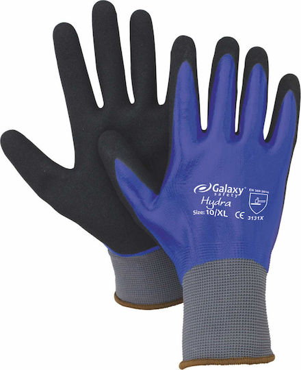 Galaxy Hydra Waterproof Gloves for Work Blue Latex Waterproof 1pcs