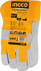 Ingco Safety Glofe Leather Yellow