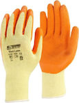 Maco Gloves for Work Cold-Resistant Orange Latex/Cotton with Anti-Slip Palm