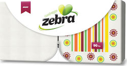 Zebra Mixed Napkin 1-Ply Multicolour 33x33cm 90pcs