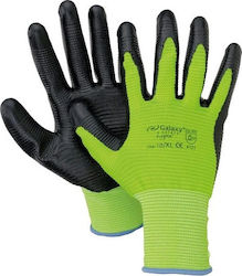 Galaxy Lynx Safety Glofe Nitrile Green