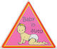Auto Gs Semn Baby on Board cu Autocolant Roz
