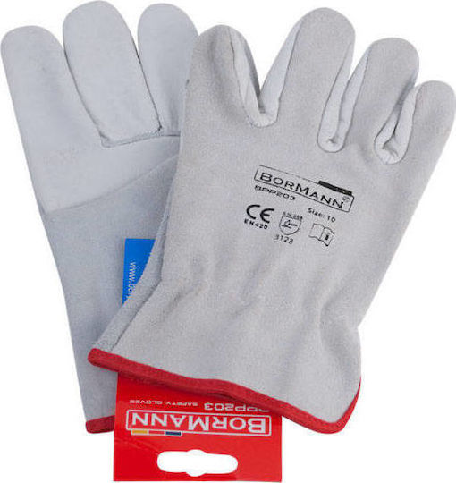 Bormann BPP203 Arbeitshandschuhe Treiber Gray Leder 1Stück