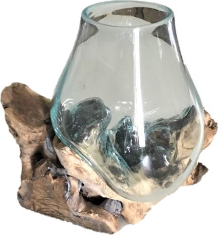 Decorative Vase Transparent 17x30x30cm