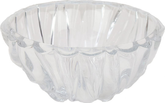 Karvounis Bol Decorativ Sticlă Transparent 24x24x11cm 1buc