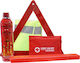 Car Safety KTEO Set with First Aid Kit Fire Extinguisher Warning Triangle and Reflective Vest