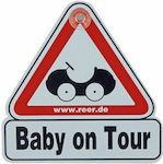 Reer Boy / Girl Baby on Board Car Sign Λευκό with Suction Cup 80210