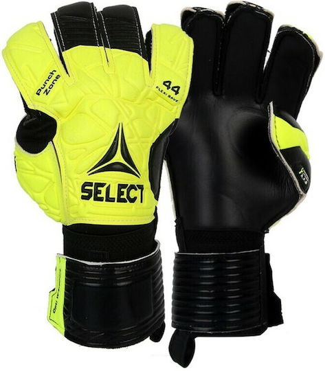 Select Sport 44 Flexi Save Adults Goalkeeper Gloves Yellow