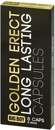 Cobeco Pharma Big Boy Golden Erect Long Lasting Capsules Stimulanzien Kapseln für Männer 8Stück