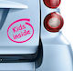 Girl Baby on Board Car Sign Ροζ Sticker