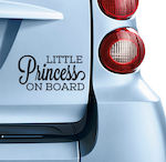 Girl Baby on Board Car Sign Μαύρο Sticker No 78