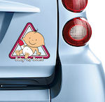 Boy / Girl Baby on Board Car Sign Κόκκινο Sticker No 95