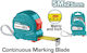 Total Tape Measure with Auto-Rewind 25mm x 5m