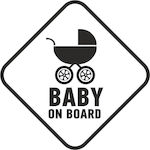 Σήμα Baby on Board Με Αυτοκόλλητο